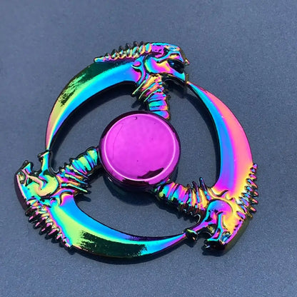 Dragon Wings Hand Spinner High Speed Low Noise Fingertip Gyro Alloy Anti Pressure Metal Rainbow Finger Spinner Children Toys