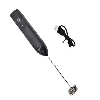 MINI Milk Frother USB Rechargeable 3 Speeds Foam Maker Coffee Whisk Mixer Electric Handle Blender Egg Beater Hot Cooking Tools
