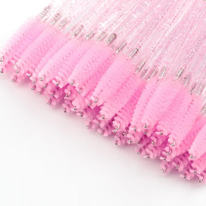 HOT 5/25/50pcs Mascara Wands Applicator Cosmetics Eyelash Brush Comb Crystal Eyelash Brushes Makeup Beauty Wholesale Eye Brush