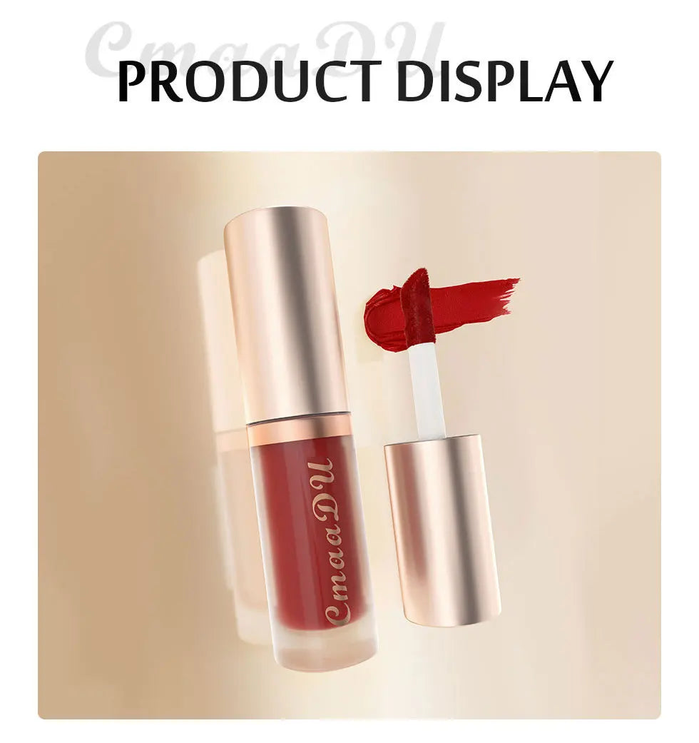 CmaaDu 12Color Long-Lasting Lip Sense Color Makeup Waterproof  Lipsticks Matte Velvet Lip Gloss