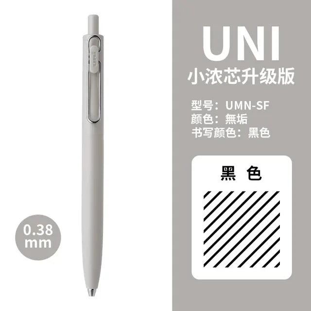 New Japan UNI Small Thick Core Gel Pen UMN-SF Summer Limited Thick Black Uniball One Low Center of Gravity Uniball Signature Pen