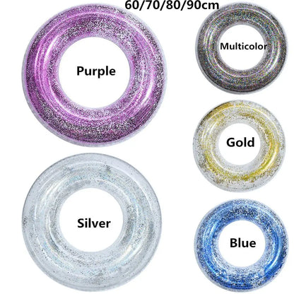 Water Raft Fun Inflatable Transparent Swimming Ring Safety Float Circle Pool Toys Swimming Pool