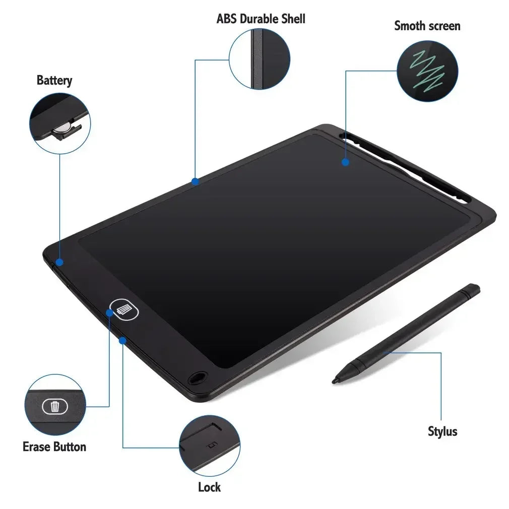 8.5/10/12/16 in LCD Drawing Board Writing Tablet Digit Magic Blackboard Art Painting Tool Kids Toys Brain Game Child's Gift