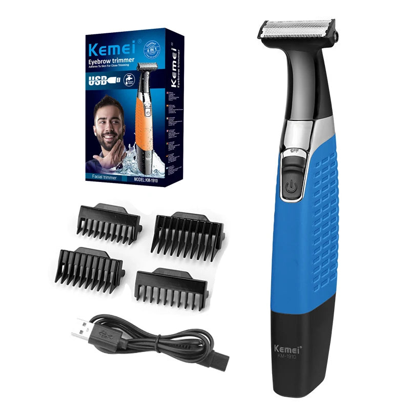 kemei body trimmer rechargeable electric shaver beard shaver electric razor men shaving machine hair trimmer face care