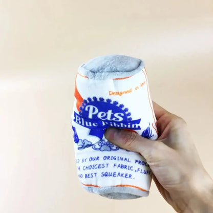Interactive Dog Toys Champagne Wine Bottle Shape Pet Toy Plush Filled Vodka Toy Squeaky Bite-Resistant Pet Supplies Whisky