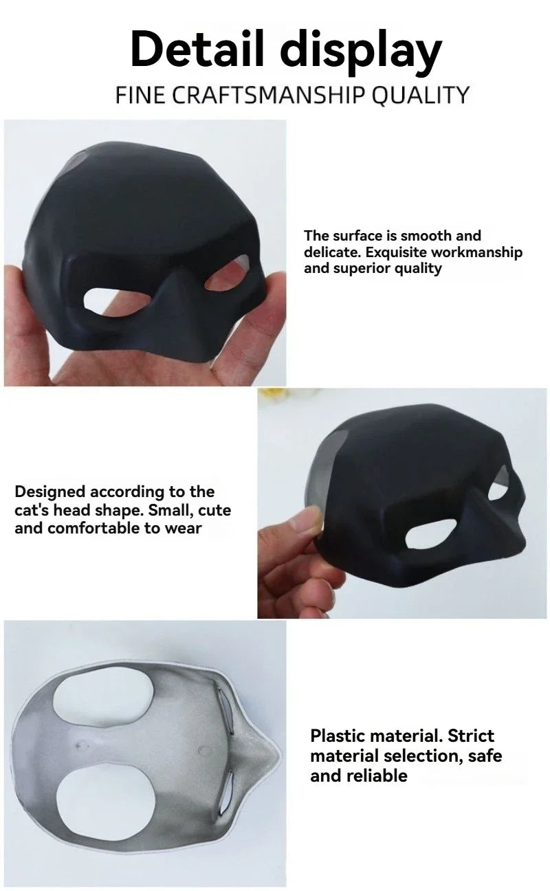 3d Printing Cat Avenger Mask Batman Cosplay Hat Mask Halloween Party Headwear Pet Dog Mask Helmet Props Pet Supplies Photos