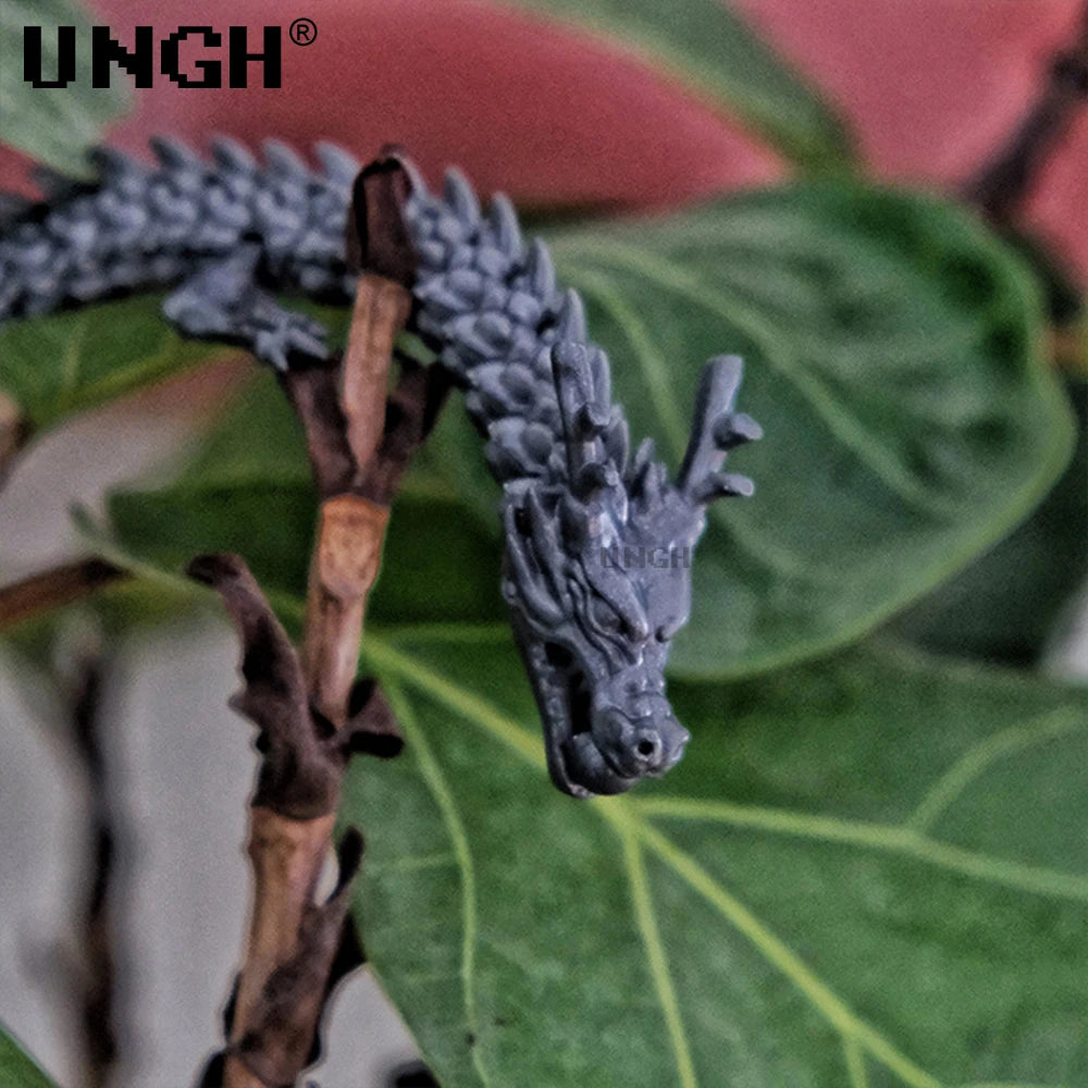 UNGH Multi-Jointed Action Figure Dragon 3D Printed Assembly Movable 13 Body Movable Robot Toys Gifts For Children
