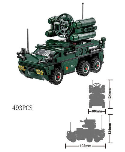 Military Vehicles Tank Sets SWAT Army City Police T34 Model Building Blocks DIY Brick Kids Toys Classic World War II WW2