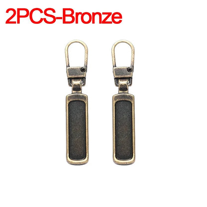 Detachable Zipper Puller Universal Replacement Tab Zippers Head Sliders Repair Kit for Suitcases Bags Clothing DIY Sewing Craft