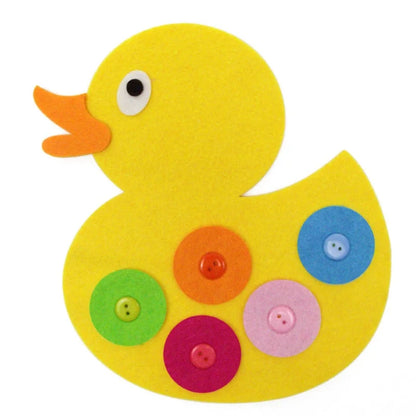 Children's Early Education Toys Animals Theme DIY Fabric Material Package Kids Educational Toy Button Buckle Zipper Teaching Toy