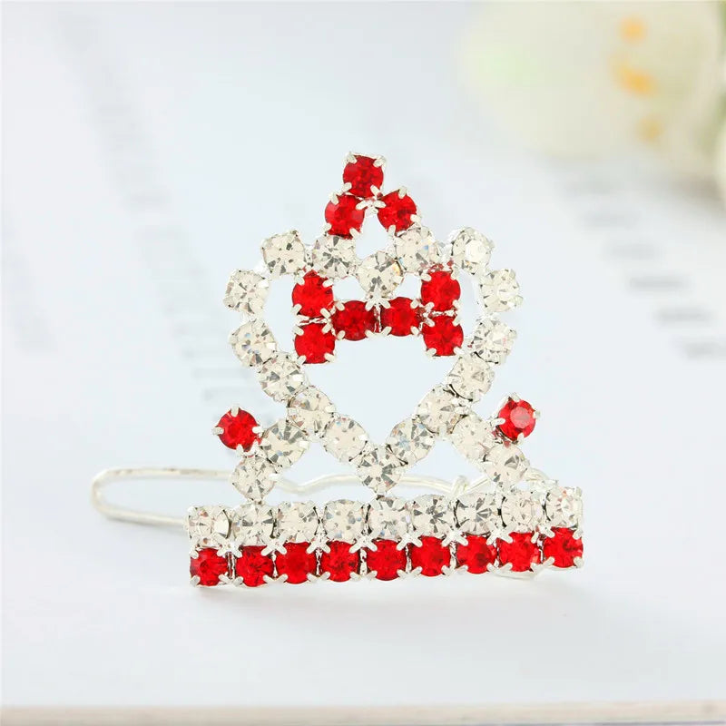 Bling Pearl Dog Collar Small and Medium Dogs Crown Hair Clips Puppy Accessories Doggy Heart and Bone Necklace Pet Supplies