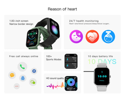 New Digital Smart Watch Heart Monitor Smartwatch 2026 Android Electronic Sports Watches for Man Woman Fitness Tracker for ios
