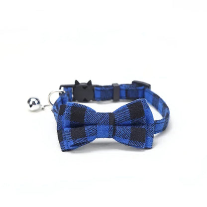 1PC Cute Cat Collar Small Puppy Cat Dog Collars Bow Kitten Collar Bowknot Necklace with Bell for Dog Cat Chihuahua Pet Supplies