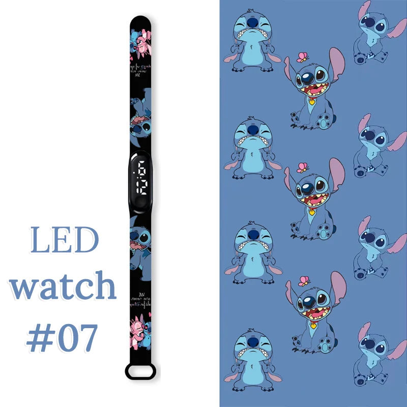 Fashion Stitch Children Watches Girls Waterproof Sport Wristband Women Bracelet  Kids LED Watch Touch Digital Clock
