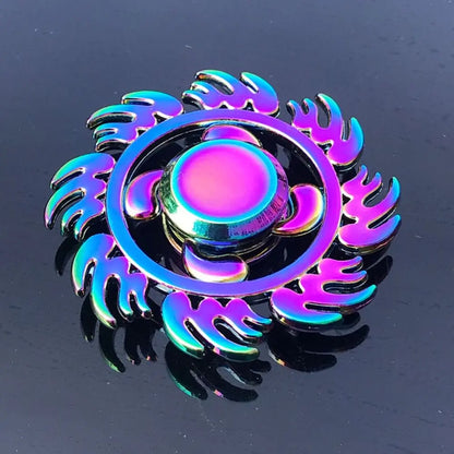 Dragon Wings Hand Spinner High Speed Low Noise Fingertip Gyro Alloy Anti Pressure Metal Rainbow Finger Spinner Children Toys