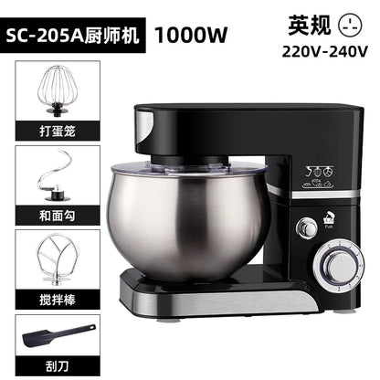 5L Stand Mixer – 3-in-1 Multifunctional Kitchen Machine with Dough Hook, Beater & Whisk,1000W Powerful Motor for Baking/Cooking