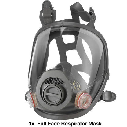 Full Face Gas Masks Survival Chemical Respirator with 40mm Filter, Full Face Respirator Gas Mask with 40mm Activated Carbon Filt