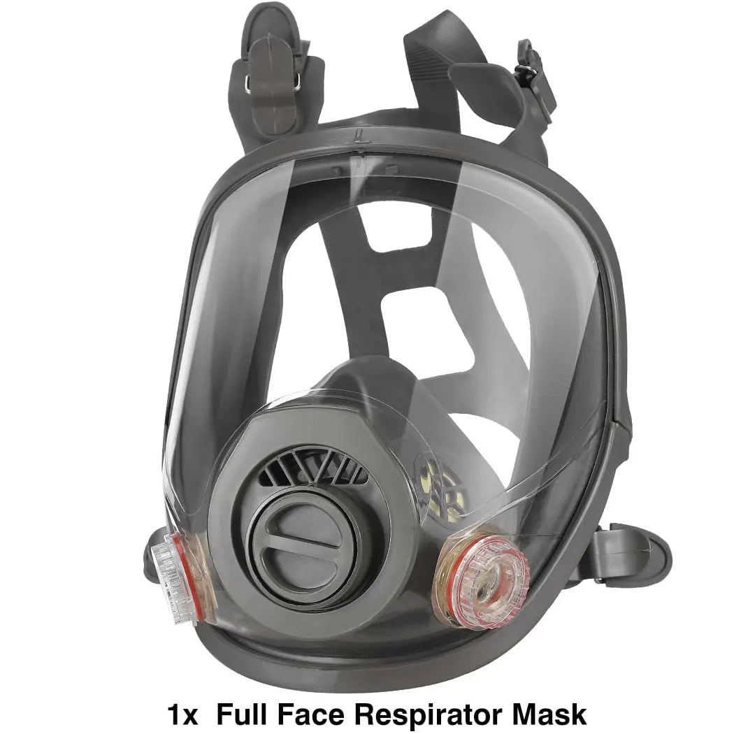 Full Face Gas Masks Survival Chemical Respirator with 40mm Filter, Full Face Respirator Gas Mask with 40mm Activated Carbon Filt