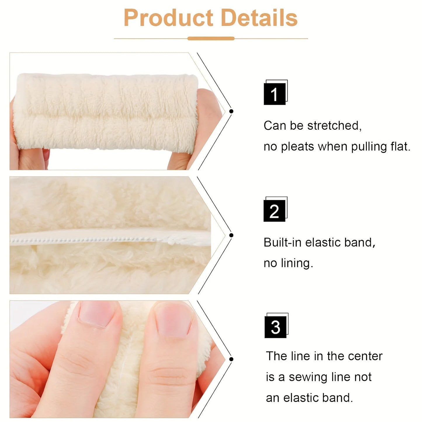 5PCS Spa Headbands and Bracelets, Including Hairpins, Face Wash and Skincare Headbands, Waterproof Makeup Headbands