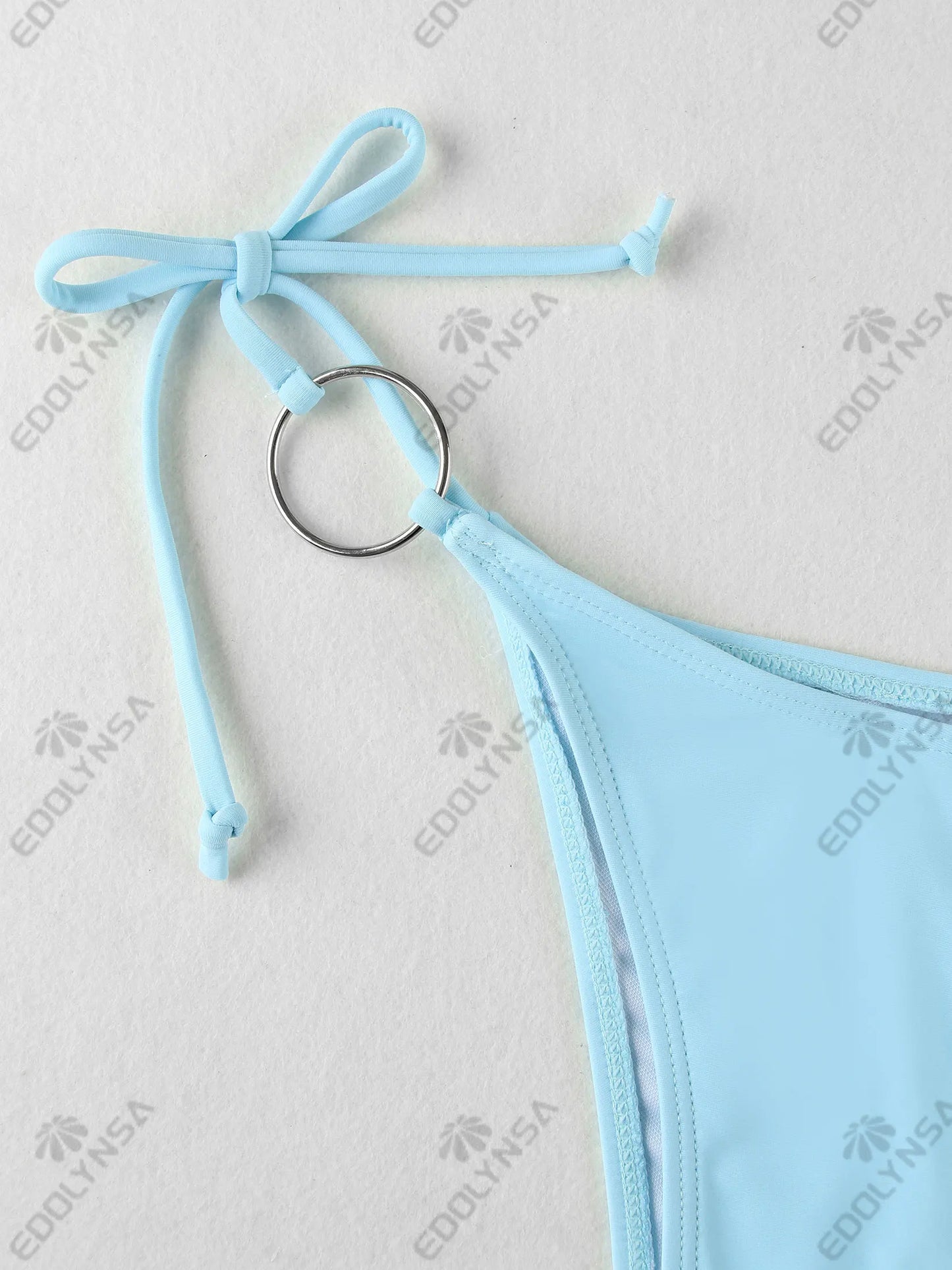 3 Piece Bikini Sets Nightclub Partywear Brazilian Swimsuit O-Ring Bathing Suit with Skirt Thong Biquini Swimwear Women K168