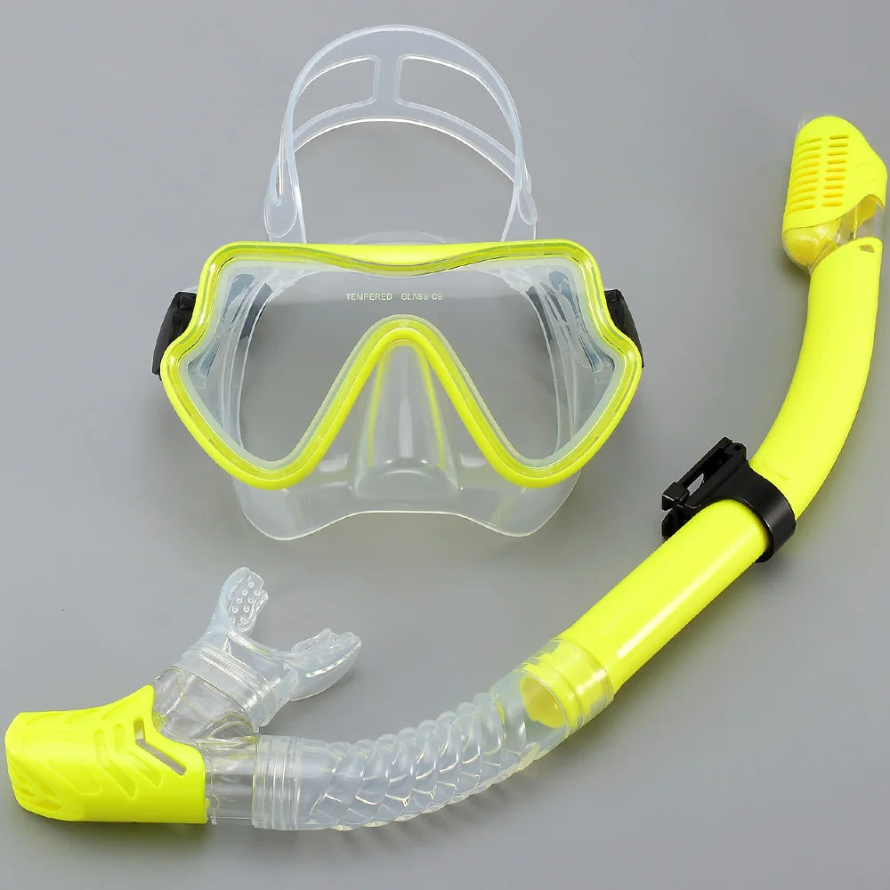 Professional Scuba Diving Masks Snorkeling Set Adult Silicone Skirt Anti-Fog Goggles Glasses Swimming Pool Equipment