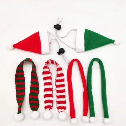 Hamster Christmas Costume Guinea Pig Mini Pet Supplies Hats Scarves Headwear Dragon Cat Rabbit Accessories Pet Clothing