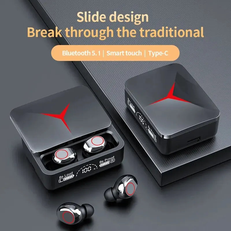 TWS M90 Bluetooth Earphone Wireless Headphone Touch Control Gaming Headsets 9D HIFI Stereo Sound Noise Reduction With Microphone
