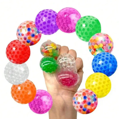 Sensory Stress Balls for Adults and Kids Fidget Squishy Toys 10-Pack,Sensory Toy for Kids with Autism,Stress Relief Ball 3.5cm