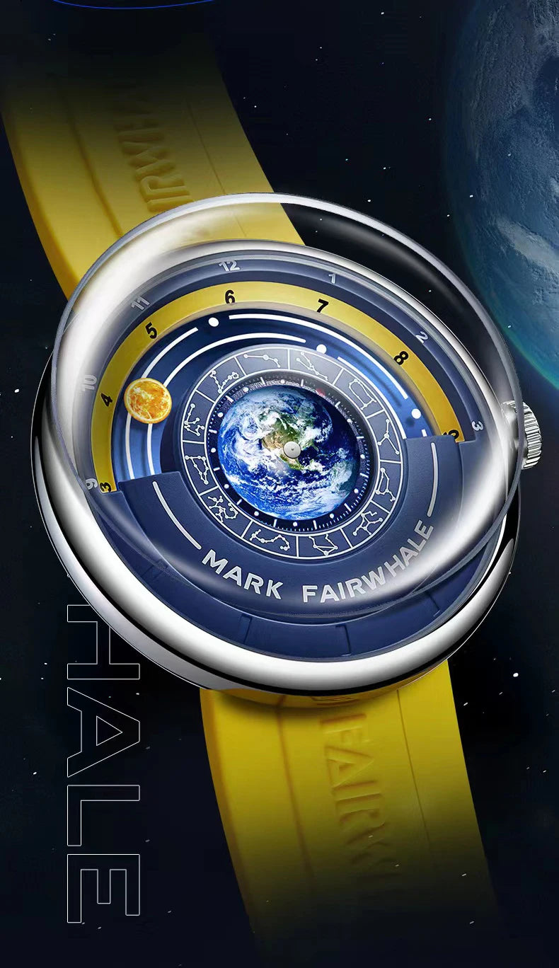 Mark Fairwhale 5700 Luxury Earth Men's 2025 Quartz Watches Sport Waterproof Men Wristwatch Innovative Hands Clocks reloj hombre