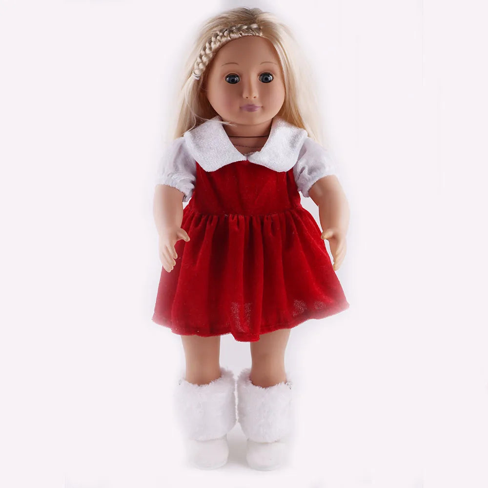 Doll Clothes Pretty Dresses Coat Daily Clothing Fashion Set For 43CM Baby Doll&18Inch American Doll,Girl Toys DIY Gifts