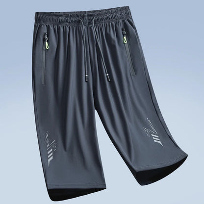 New Quick Dry Jogging Fitness Shorts Men Summer Sports Running Shorts Lightweight Bottoms Thin Breathable Beach Short Pants Male