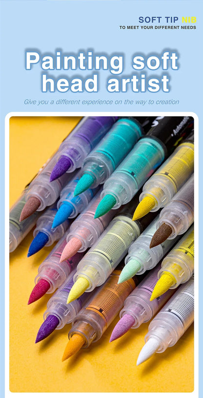 Guangna 360 288 Colors Acrylic Markers Brush Pens Fabric Rock Painting Pen Stone Ceramic Glass Wood Making school Art Supplies