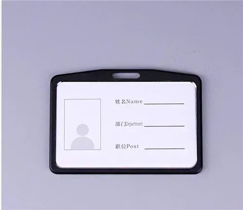 Credit Card Cover Women Aluminum Alloy Work Name Card Holders Case Business Work Card ID Badge Lanyard Holder Metal Bags