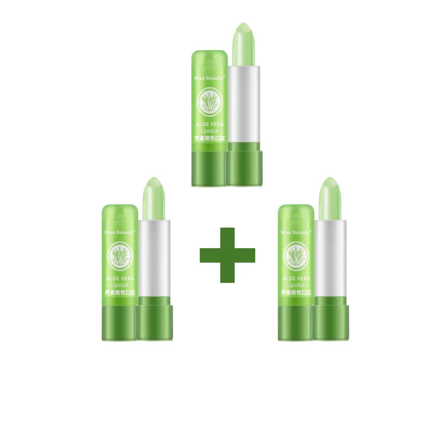 New Natural ALOE VERA Temperature Change Color Jelly Lipstick Long Lasting Moistourizing Lip Makeup Lip Balm Lip Gloss