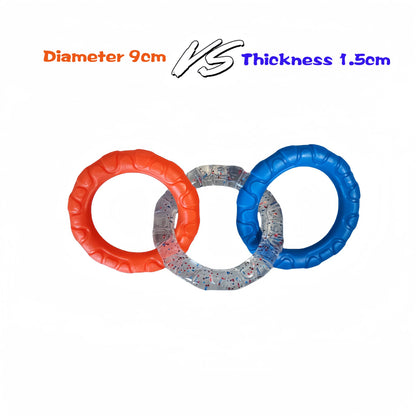 Dog Chewing Toy Loop Rings for Aggressive Chewer TPR Teething Loop Puppy Toy Dog Chew Pacifier Pulling Toy Pet Supplies