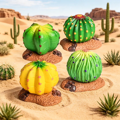 Oenux Simulation Home Decoration Stone Tree Stump Baobab Cacti Farm House Car Fence Accessory Animals Model Education Kids Toys