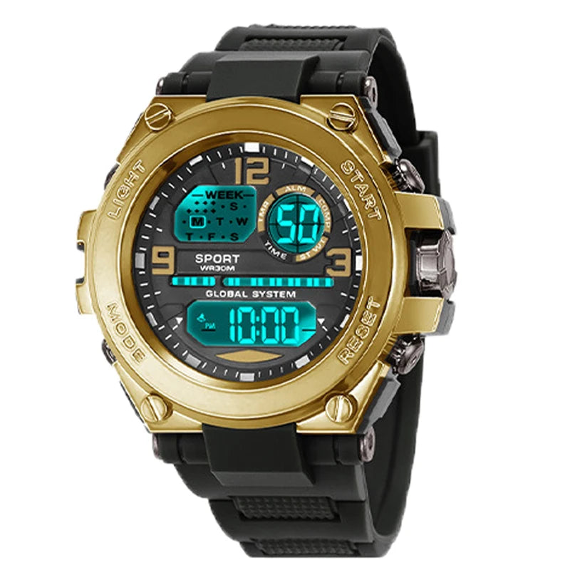 MAYZHISU Sports Electronic Watch for Man Student Teens Outdoor Waterproof Men's Sports Watches LED Digital Clock