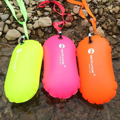 3 colors Swimming Float Bag Thickened Buoy Anti Drowning Drifting Ball Swimming Bunch Canoe Storage Drifting Bag