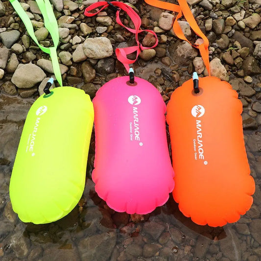 3 colors Swimming Float Bag Thickened Buoy Anti Drowning Drifting Ball Swimming Bunch Canoe Storage Drifting Bag