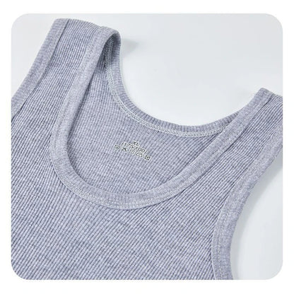 Summer Plus Size Men Clothing Tank Tops Black White Gray Singlets Sleeveless Fitness Men Vest Casual Bodybuilding Vest New