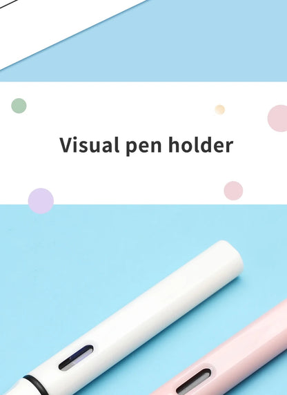 6pcs Calligraphy Pens With Replaceable Ink Bags 0.38mm Fine Dots to Improve Writing and Posture Practice