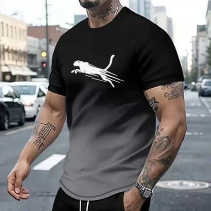 Animal T-Shirts For Men 3d Print T-Shirt Mens Sports T-Shirt Street Fashion Short Sleeve Tee Shirts Loose Oversized Men