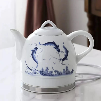 1L Electric Kettle Ceramic Tea Boiler Automatic Power off Detachable base Anti-dry protection kicthen tools Household health pot