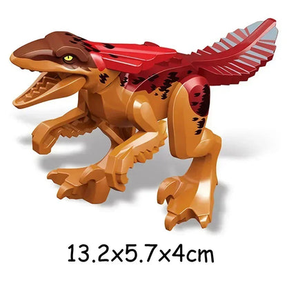 Great Value!!! Mosasaurus Jurassic World Park Dinosaurs Rex Indoraptor Triceratops Indominus Building Block Toys Dinosaur Gift