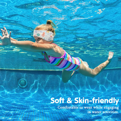 HeySplash Swimming Headband Swim Earplugs Kids Ear Plugs Ear Band Swimmer Ear Protection Elastic Neoprene Ear Guard