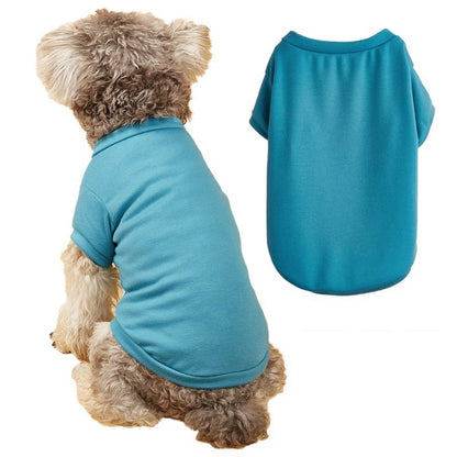 Breathable Dog T-shirt Solid Comfortable Thin Vest For Dogs Cute Summer Pet Clothes Dog Vest Tops Pet Supplies