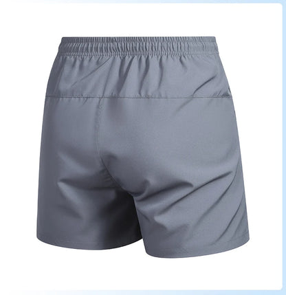 2025 New Summer Men's Beach Shorts Beach New Models Solid Color Fashion Leisure Comfortable Elastic Waist Double Pockets Cool