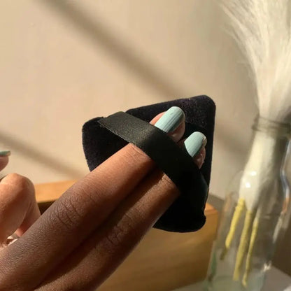 New Diamond Triangle Powder Puff Sponge Velvet Triangle Powder Puff Facial Beauty Soft Smooth Face Makeup Tool Makeup Sponge
