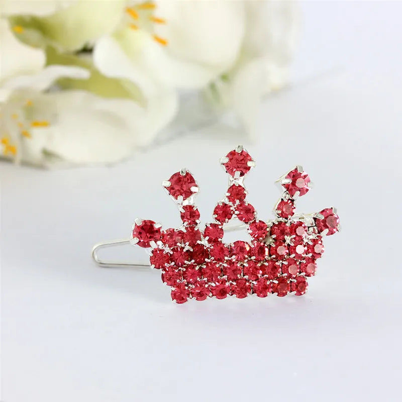 Bling Pearl Dog Collar Small and Medium Dogs Crown Hair Clips Puppy Accessories Doggy Heart and Bone Necklace Pet Supplies