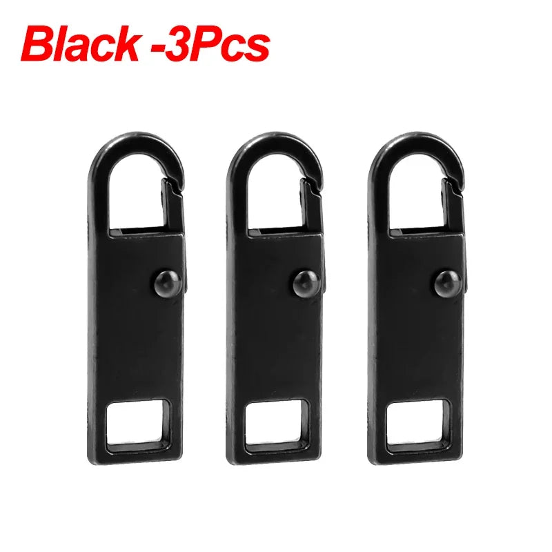 5/1Pcs Universal Metal Zipper Pull Tap Replacement Instant Repair Zipper Head Puller for Clothing Bags DIY Sewing Zipper Sliders